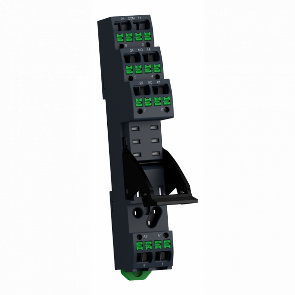 Harmony Relay RXM - relais électromécanique - pour relais RXG2 - H67mmxL98mmxl16mm - relais enfichable RXG avec 2 O/F contact - tension d'isolement : 250v - courant nominal : 5A - IP20 - visuel 1