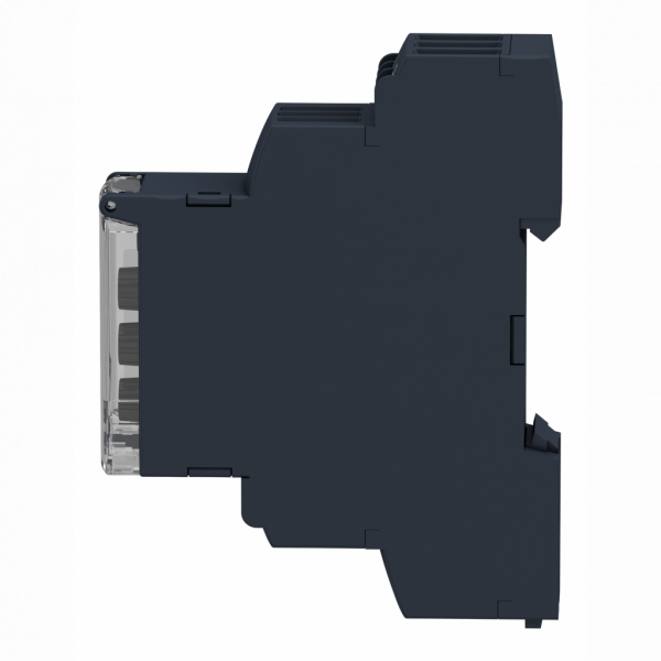 Harmony control sur et sous tension triphasé 208..480VAC - RM17UB3 - largeur : 17,5mm - IP20 (bornes), IP30 (gaine) - capacité de commutation : 1250 VA - temps de reset : 1500 ms temporisation - visuel 4