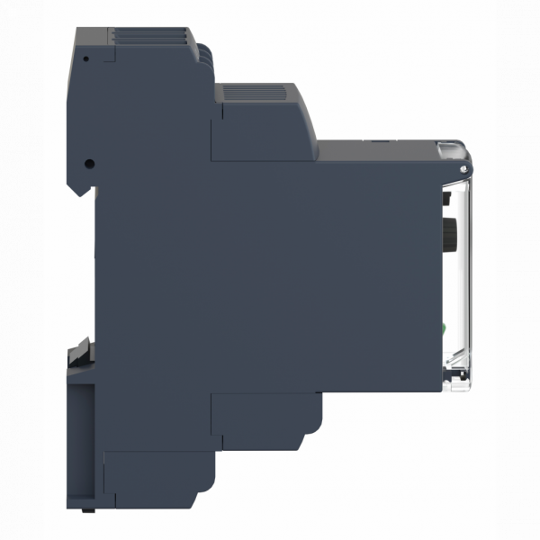 Harmony control RM22 - relais contrôle de phases - 2OF - 380 à 480Vca - RM22TR - 3 phases - largeur : 22,5mm - IP20 (bornes), IP30 (gaine) - capacité de commutation : 2000 VA - sans temporisation - visuel 3