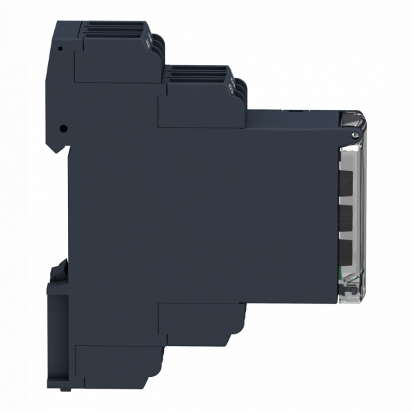 Harmony Control RM22 - relais sur/sous-tension - 1 à 100V - 2OF - 24 à 240Vca/cc - IP20, IP40, IP50 - largeur : 22,5mm - paramètres surveillés : séquence de phases, détection de défauts de phase, détection de sous-tension - visuel 3