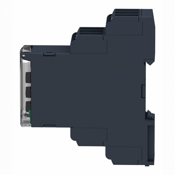 Harmony Control RM22 - relais sur/sous-tension - 1 à 100V - 2OF - 24 à 240Vca/cc - IP20, IP40, IP50 - largeur : 22,5mm - paramètres surveillés : séquence de phases, détection de défauts de phase, détection de sous-tension - visuel 4