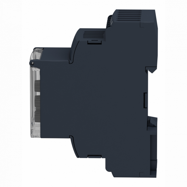 Harmony RM35-J - relais de contrôle de courant - plage 0,15..1,5A - largeur : 35mm - IP20 (bornes), IP30 (gaine) - capacité de commutation : 1250 VA - temporisation : réglable - contacts : 2 O/F - visuel 4