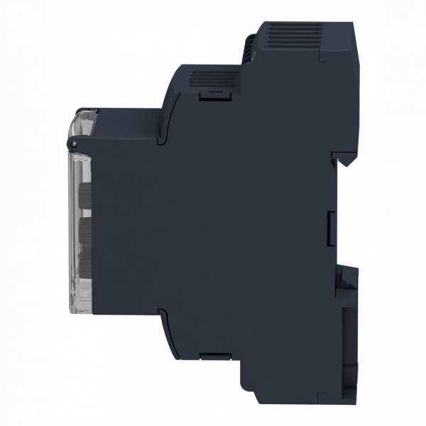 Harmony RM35-U - relais de contrôle de tension - plage 194..528Vca - largeur : 35mm - IP20 (bornes), IP30 (gaine) - 1250 VA - temporisation : réglable 0,3…30 s, +/-10 % lors du dépassement du seuil - visuel 4