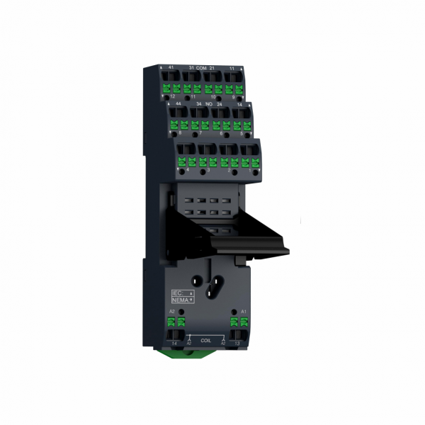 Harmony Relay RXM - relais électromécanique et relais de temporisation - pour relais RXM2 et RXM4 - H85mmxL98mmxl31mm - relais enfichable RXG avec 2 O/F contact - tension d'isolement : 250v - courant nominal : 5A - IP20 - visuel 1