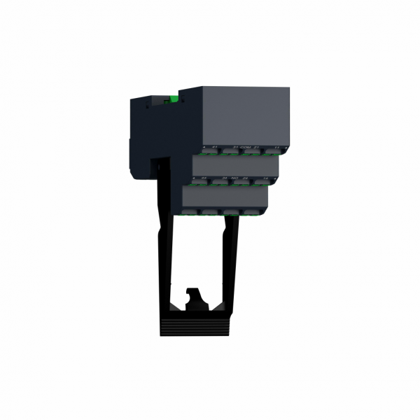 Harmony Relay RXM - relais électromécanique et relais de temporisation - pour relais RXM2 et RXM4 - H85mmxL98mmxl31mm - relais enfichable RXG avec 2 O/F contact - tension d'isolement : 250v - courant nominal : 5A - IP20 - visuel 3