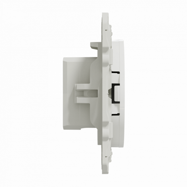 Odace - blindage TV simple - encastré - Antibacterien - TV : mâle IEC 9.52 mm - fixation par vis - livré avec cache de protection peinture - IK04 - IP21 D - sans halogène - visuel 4