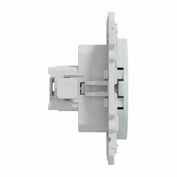 Odace - prise de courant - 2P+T - française - blanc recyclébrillant - fixation par vis - Raccordement : 1 x 1,5…2 x 2 -5 mm² souple | 1 x 1,5…2 x 4 mm² rigide / multibrin - bornes automatiques - 16 A - 250VCA 50 Hz - NF - IK04 - IP21D - visuel 4