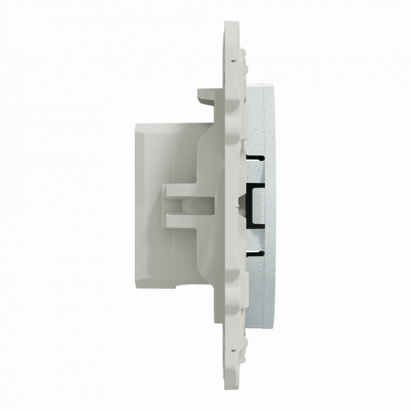 Odace - blindage TV simple - encastré - blanc Recyclé brillant - TV : mâle IEC 9.52 mm - fixation par vis - livré avec cache de protection peinture - IK04 - IP21 D - sans halogène - visuel 4