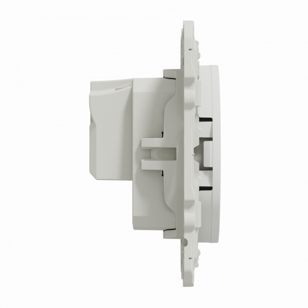 Odace - prise de courant - 2P+T - française - blanc RAL 9003 brillant - fixation par vis - Raccordement : 1 x 1,5…2 x 4 mm² souple / rigide / multibrin - bornes à vis - 16 A - 250VCA 50 Hz - NF - IK04 - IP21D - visuel 4