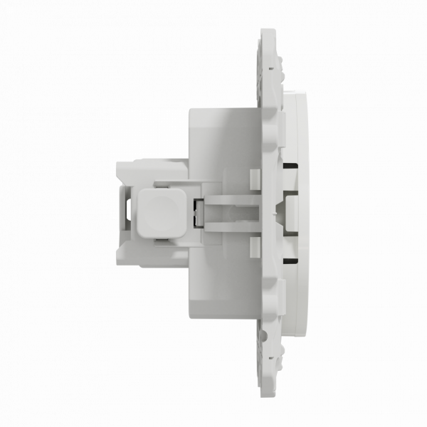 Odace - prise de courant - 2P+T - française - blanc RAL 9003 brillant - fixation par vis - Raccordement : 1 x 1,5…2 x 2 -5 mm² souple | 1 x 1,5…2 x 4 mm² rigide / multibrin - 3x4 bornes automatiques - 16 A - 250VCA 50 Hz - NF - IK04 - IP21D - visuel 4
