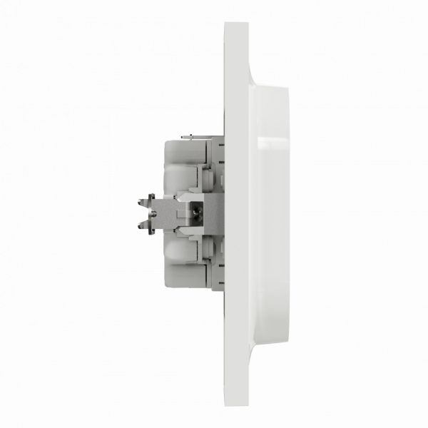 Odace - prise de courant - 2P+T - standard Schuko allemand - blanc RAL 9003 brillant - fixation par vis - Raccordement : 1 x 1,5 à 2 x 4 mm² souple / rigide / multibrin - bornes à vis - 16 A - 250VCA 50 Hz - IK04 - IP21D - visuel 4
