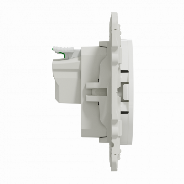 Odace - lot de 40 prises S520059 - 2P+T - française - blanc RAL 9003 brillant - fixation avec griffes ou par vis - Raccordement : 1 x 1,5 à 2 x 4 mm² souple/rigide/multibrin - bornes automatiques - 16 A - 250VCA 50 Hz - NF - IK04 - IP21D - visuel 4