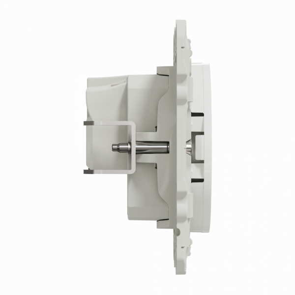Odace - prise de courant - 2P - blanc RAL 9003 brillant - fixation par vis - Raccordement : 1 x 1,5 à 2 x 4 mm² souple / rigide / multibrin - bornes à vis - 16 A - 250VCA 50 Hz - NF - IK04 - IP21D - visuel 4