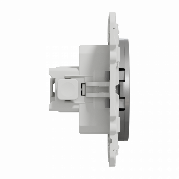 Odace - prise de courant - 2P+T - française - aluminium - fixation par vis - Raccordement : 1 x 1,5…2 x 2 -5 mm² souple | 1 x 1,5…2 x 4 mm² rigide / multibrin - 3x4 bornes automatiques - 16 A - 250VCA 50 Hz - NF - IK04 - IP21D - visuel 4