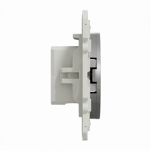 Odace - blindage TV simple - encastré - aluminium - TV : mâle IEC 9.52 mm - fixation par vis - livré avec cache de protection peinture - IK04 - IP21 D - sans halogène - visuel 4