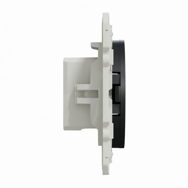 Odace - blindage TV simple - encastré - anthracite - TV : mâle IEC 9.52 mm - fixation par vis - livré avec cache de protection peinture - IK04 - IP21 D - sans halogène - visuel 4