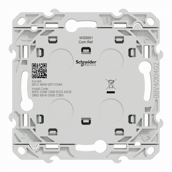 Wiser Odace : interrupteur centralisé sans fil 2 ou 4 bouton poussoir Anthracite Permet de centraliser les Volets Roulant ou l'éclairage. Livré avec 2 enjoliveurs permettant de créer 2 ou 4 scénarios. - visuel 3