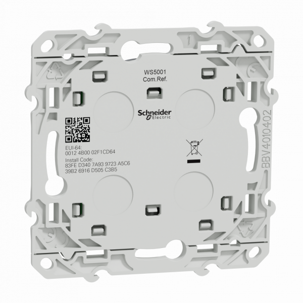 Wiser Odace : interrupteur centralisé sans fil 2 ou 4 bouton poussoir Anthracite Permet de centraliser les Volets Roulant ou l'éclairage. Livré avec 2 enjoliveurs permettant de créer 2 ou 4 scénarios. - visuel 2