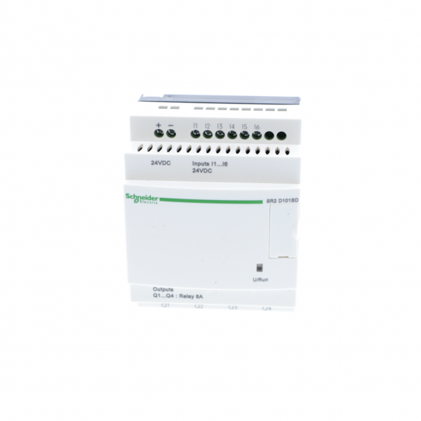 Zelio Logic - relais intelligent compact - 10 E/S 24Vcc - sans horloge - sans affichage - IP20, IP40 - temps de cycle : 6 à 90ms - 240 lignes de schéma de contrôle avec Ladder programmation - visuel 1