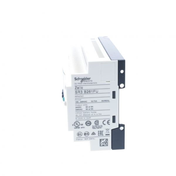 Zelio Logic - relais intelligent modul.- 26 E/S - 100..240Vca - horl. - avec affichage - tps de sauvegarde : 10 ans à 25 °C - tps de cycle : 6…90 ms - 16 entrées TOR - visuel 4