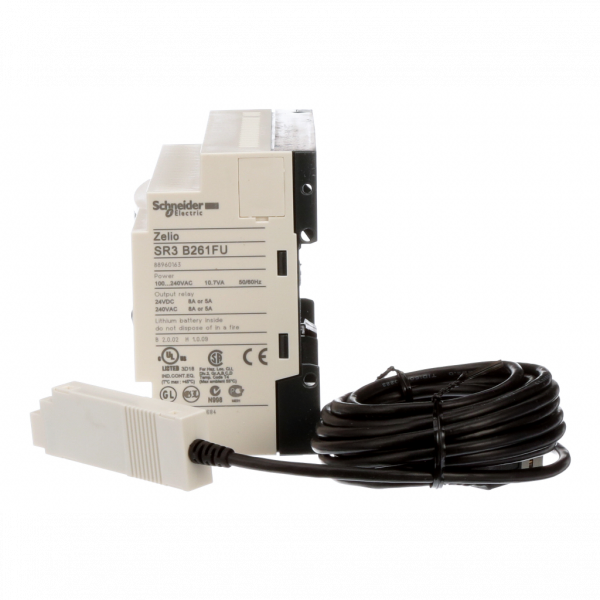 Zelio Logic - relais intelligent modulaire - pack découverte - 26ES - 100..240Vca - 10 relais - IP20, IP40 - av. affichage - tps de cycle : 6 à 90ms - 120 lignes de schéma de contrôle av. Ladder programmation, 0 à 200 avec FBD programmation - visuel 4