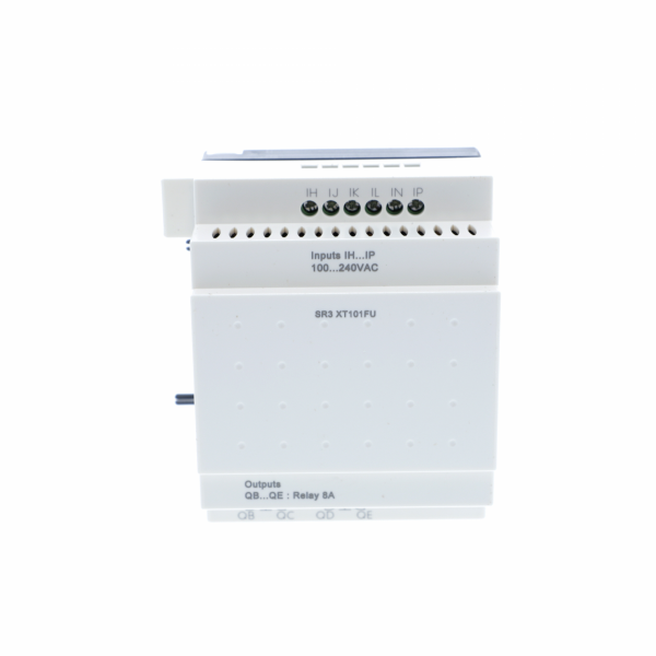 Zelio Logic - module d'extension E/S TOR - 10 entrées/sorties - 100..240Vca - IP20, IP40 - temps de cycle : 6 à 90ms - 120 lignes de schéma de contrôle avec Ladder programmation - visuel 1