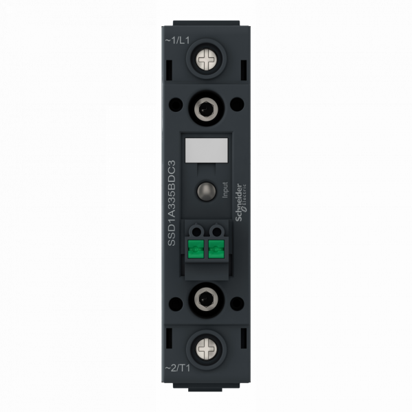 Harmony Relay - relais statique - rail DIN, 1 phase, simple phase - monophasé - H91,9mmxL22,5mxP133,8mm - courant nominal : 20 A - IP20 - montage : rail DIN symétrique 35 mm - configuration du contacteur avec entrée à ressort enfichable - visuel 1