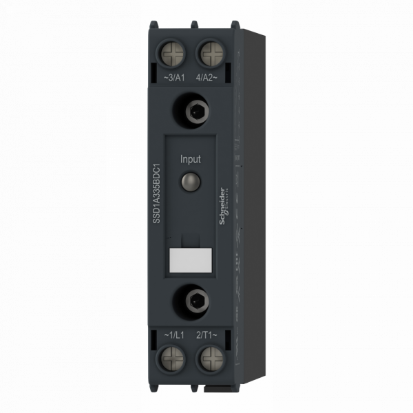 Harmony Relay - relais statique - rail DIN, 1 phase, simple phase - monophasé - H93,2mmxL22,5mxP116,5mm -20 A - IP20 - montage : rail DIN symétrique 35 mm - configuration relais - commutation tension nulle - visuel 2