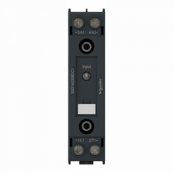 Harmony Relay - relais statique - rail DIN, 1 phase, simple phase - monophasé - H93,2mmxL22,5mxP116,5mm -20 A - IP20 - montage : rail DIN symétrique 35 mm - configuration relais - commutation tension nulle - visuel 1