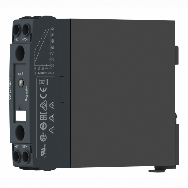 Harmony Relay - relais statique - rail DIN, 1 phase, simple phase - monophasé - H93,2mmxL22,5mxP116,5mm -20 A - IP20 - montage : rail DIN symétrique 35 mm - configuration relais - commutation tension nulle - visuel 4