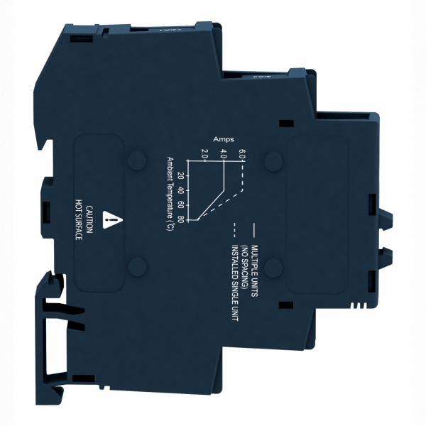 Harmony Relay - relais statique - 1 phase sans relais - 600Vca - 6A - H90,3mmxL11mxP83,7mm - courant nominal : 6 A - montage : rail DIN symétrique - IP20 - visuel 3