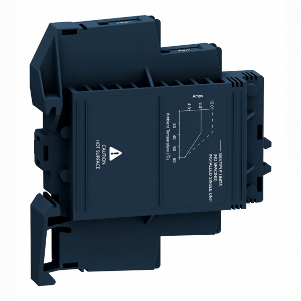 Harmony Relay - relais statique - 2 phases sans relais - 280Vca - 6A - 24vcc random - H90,3mmxL18mxP84,4mm - courant nominal : 6 A - montage : rail DIN symétrique - IP20 - visuel 2