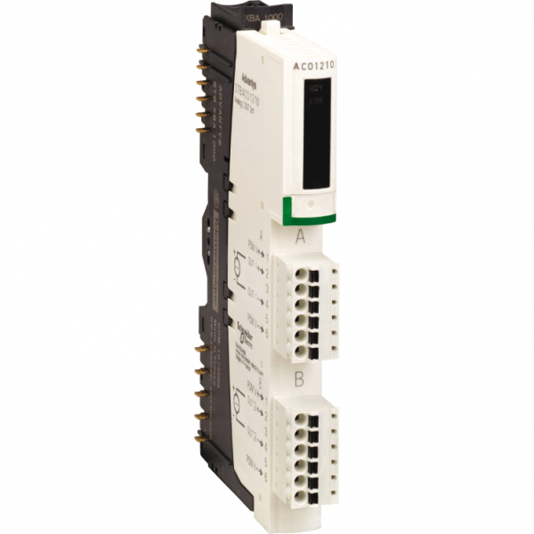 Advantys STB - kit de sorties analogiques standard - 0..20mA - 2 S - 12 bits - H13,9mmxL128,3mmxP70mm - sortie analogique : courant: 0...20 mA - IP20 - - visuel 2