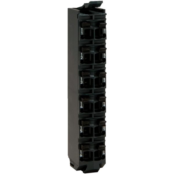 Modicon TM - bornier à 12 contacts - 24V - blanc - compatibilité de gamme : Modicon M258, Modicon LMC058 - visuel 1