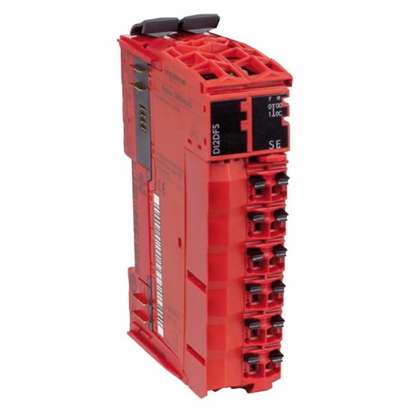 Preventa - module d'entrée numérique CC de sécurité - 4 entrées logiques - 24V - compatibilité : contrôleur de mouvement PacDrive LMC - raccordement : 2 fils - IP20 - visuel 4
