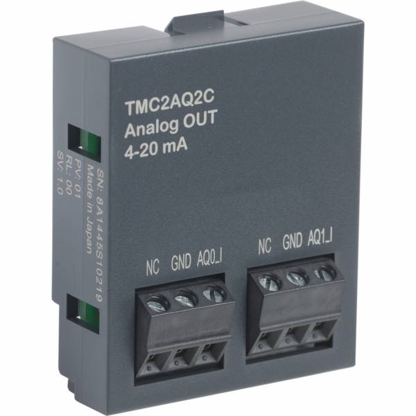 Modicon M221 - cartouche 2 entrées analogiques - courant 4-20mA - H41mmxL35mmxP15mm - résolution entrées analogiques : 12 bits - visuel 2