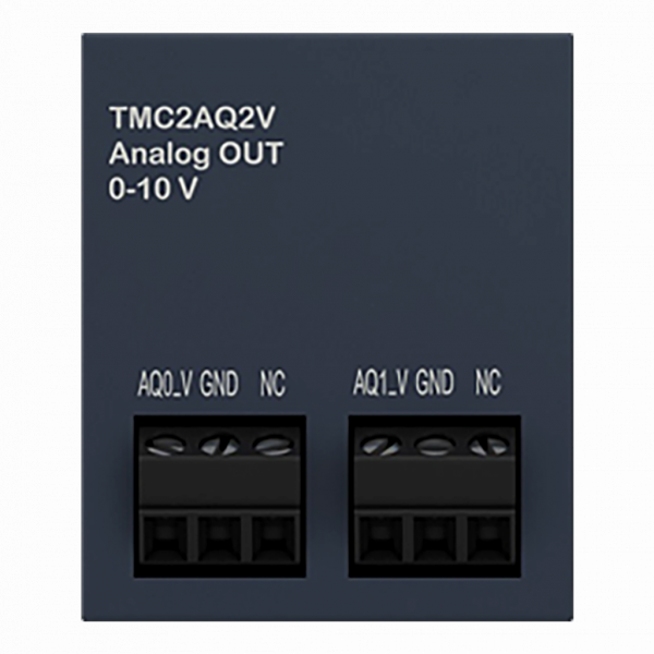 Modicon M221 - cartouche 2 entrées analogiques - tension 0-10V - H41mmxL35mmxP15mm - résolution entrées analogiques : 12 bits - visuel 3