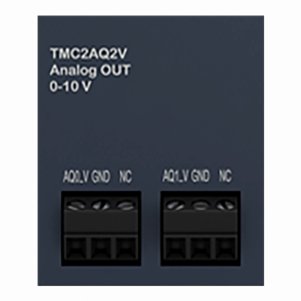 Modicon M221 - cartouche 2 entrées analogiques - tension 0-10V - H41mmxL35mmxP15mm - résolution entrées analogiques : 12 bits - visuel 4