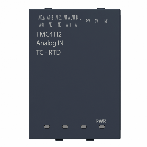 Modicon M241 - module 2 entrées température - sondes type RTD ou TC - H50mmxL34mmxP21mm - résolution entrées analogiques : 14 bits - visuel 1