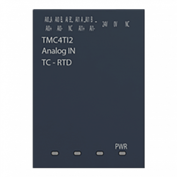 Modicon M241 - module 2 entrées température - sondes type RTD ou TC - H50mmxL34mmxP21mm - résolution entrées analogiques : 14 bits - visuel 2