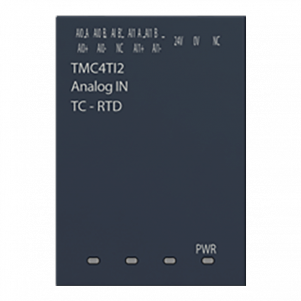Modicon M241 - module 2 entrées température - sondes type RTD ou TC - H50mmxL34mmxP21mm - résolution entrées analogiques : 14 bits - visuel 3