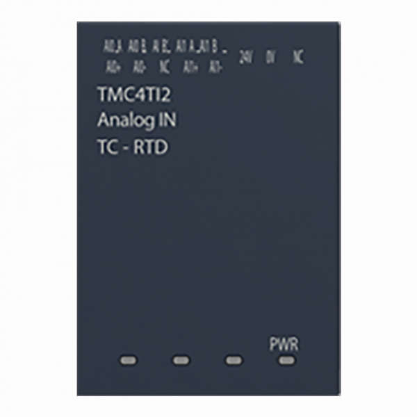 Modicon M241 - module 2 entrées température - sondes type RTD ou TC - H50mmxL34mmxP21mm - résolution entrées analogiques : 14 bits - visuel 4