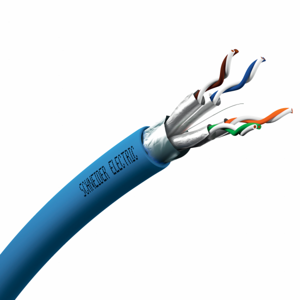Actassi - câble CL-C - Cat6A F/UTP - 4paires - 500Mhz - vert - Euroclasse D - unité au mètre linéaire, prix pour 100m, quantité de vente : 1 pour un mètre, 500 pour une couronne - visuel 1