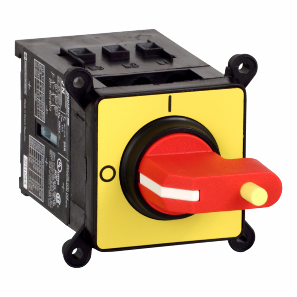 TeSys mini Vario - bloc de base pour interrupteur-sectionneur - 3P - 12A - montage rail symétrique - H46,5mmxL56mmxP62mm - IP20 - 690 V CA 50/60 Hz - niveau de performance : standard - visuel 1