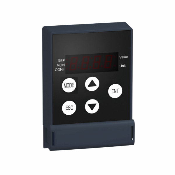 Altivar - terminal distant - pour variateur de vitesse ATV12/ATV312 - IP54 - compatibilité : 	Altivar Machine ATV320, Altivar 32, Altivar 12, Easy Altivar 310, Altivar 312 Solar, Altivar 312 - montage : porte de l'enveloppe - visuel 1