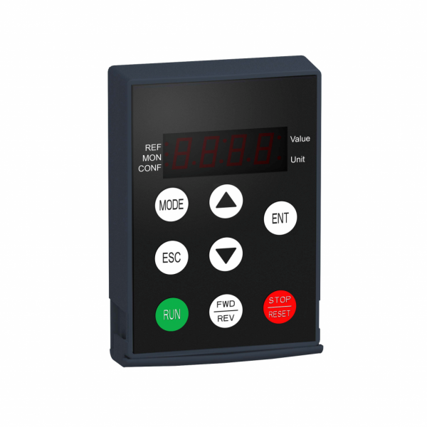 Altivar - terminal distant - pour variateur de vitesse ATV12/ATV312 - IP65 - compatibilité : 	Altivar Machine ATV320, Altivar 32, Altivar 12, Easy Altivar 310, Altivar 312 Solar, Altivar 312 - montage : porte de l'enveloppe - visuel 3