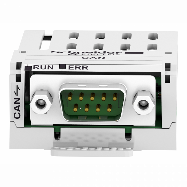 Altivar - carte communication - option canopen sub-D9 - pour ATV32/Lexium 32 - compatibilité : Altivar Process ATV600, Altivar Machine ATV320 et ATV340 sauf variateurs Sercos, Altivar 32, Lexium 32, Altivar Process Modular et ATV900 - visuel 1