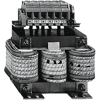 Altivar - inductance de ligne - 10mH - 4A - pour variateur de vitesse - H135mmxL100mmxP60mm - IP00 (inductance), IP20 (bornes) - pertes thermiques : 45 W - raccordement électrique : bornier 2,5 mm² / AWG 12, 0,4…0,6 N.m - visuel 1