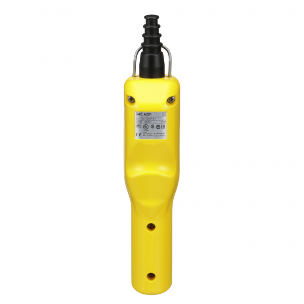 Harmony XACA - pistol grip - boîte pendante - 2 poussoirs - IP65 - type de circuit électrique : télécommande - couleur station de contrôle : jaune - visuel 2