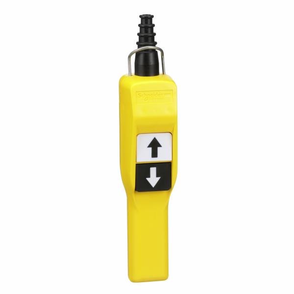 Harmony XACA - pistol grip - boîte pendante - 2 poussoirs - IP65 - type de circuit électrique : télécommande - couleur station de contrôle : jaune - visuel 1